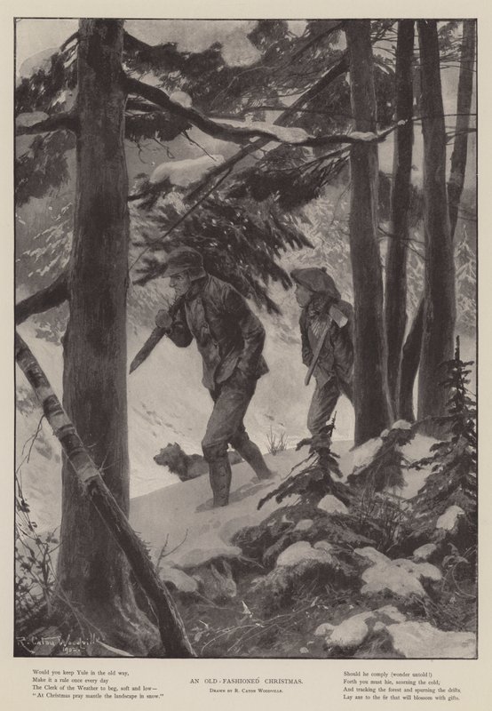 Eski Moda Bir Noel by Richard Caton Woodville junior