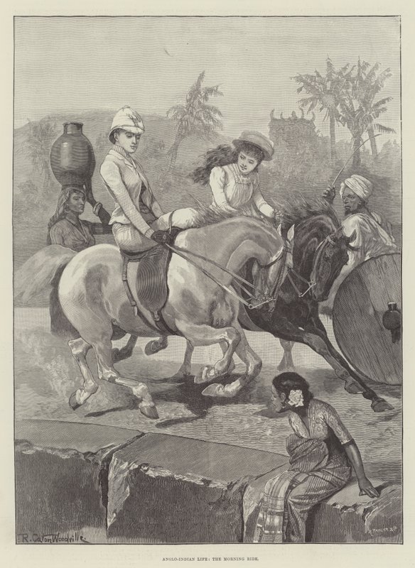 Anglo-Hint Yaşamı, Sabah Yolculuğu by Richard Caton Woodville junior
