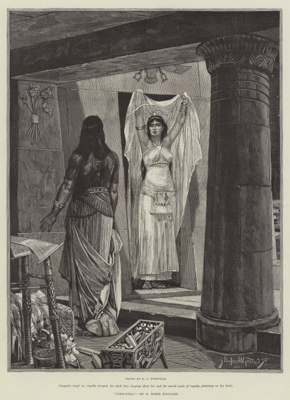 Kleopatra, H Rider Haggard tarafından by Richard Caton Woodville junior