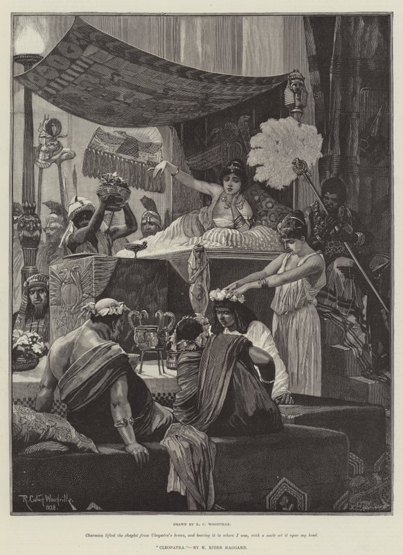Kleopatra, H Rider Haggard tarafından by Richard Caton Woodville junior