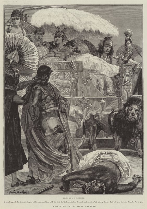 Kleopatra, H Rider Haggard tarafından by Richard Caton Woodville junior
