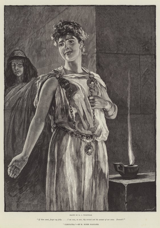 Kleopatra, H Rider Haggard tarafından by Richard Caton Woodville junior
