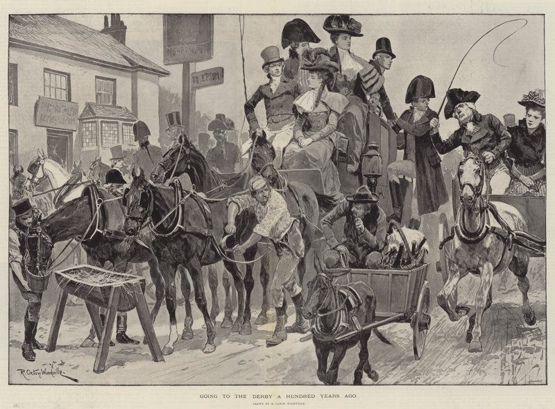 Yüz Yıl Önce Derbiye Gitmek by Richard Caton Woodville junior