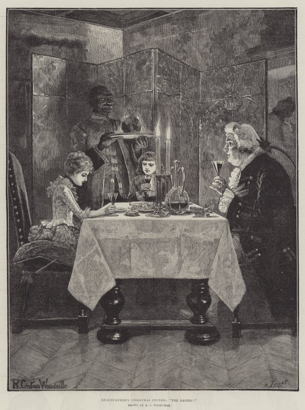 Büyükbabanın Noel Yemeği, Hanımlar! by Richard Caton Woodville junior