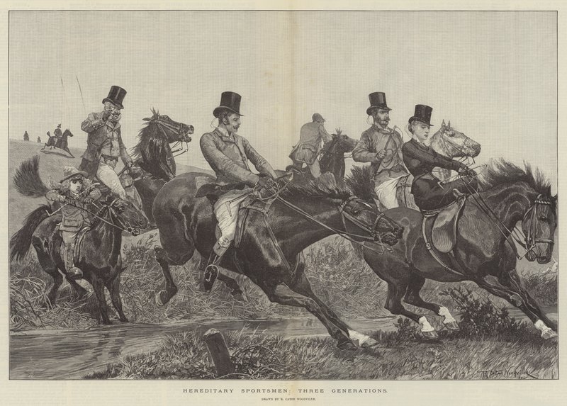 Kalıtsal Sporcular, Üç Nesil by Richard Caton Woodville junior