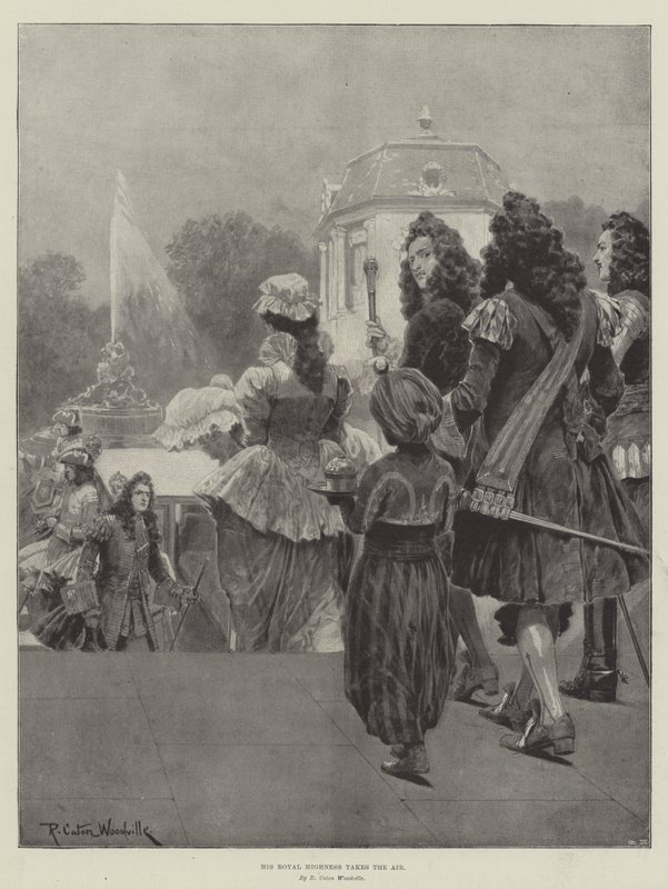 Majesteleri havayı alıyor by Richard Caton Woodville junior