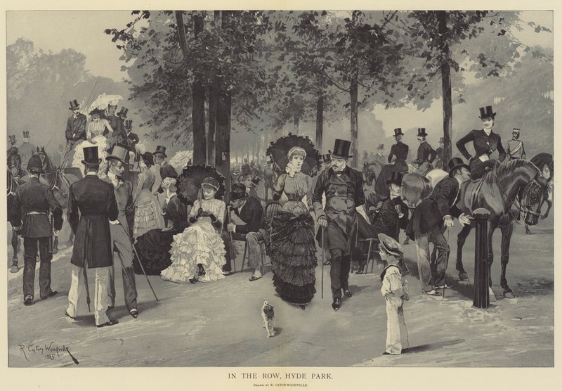 Sırada, Hyde Park by Richard Caton Woodville junior