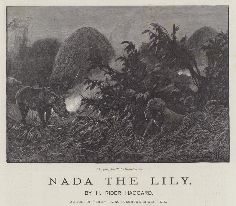 Zambak Nada, H Rider Haggard tarafından by Richard Caton Woodville junior