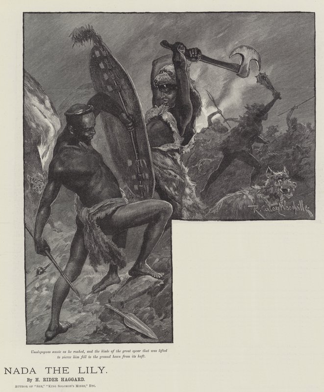 Zambak Nada, H Rider Haggard tarafından by Richard Caton Woodville junior