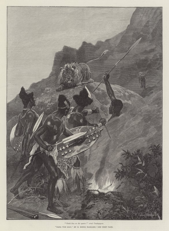 Zambak Nada, H Rider Haggard tarafından by Richard Caton Woodville junior