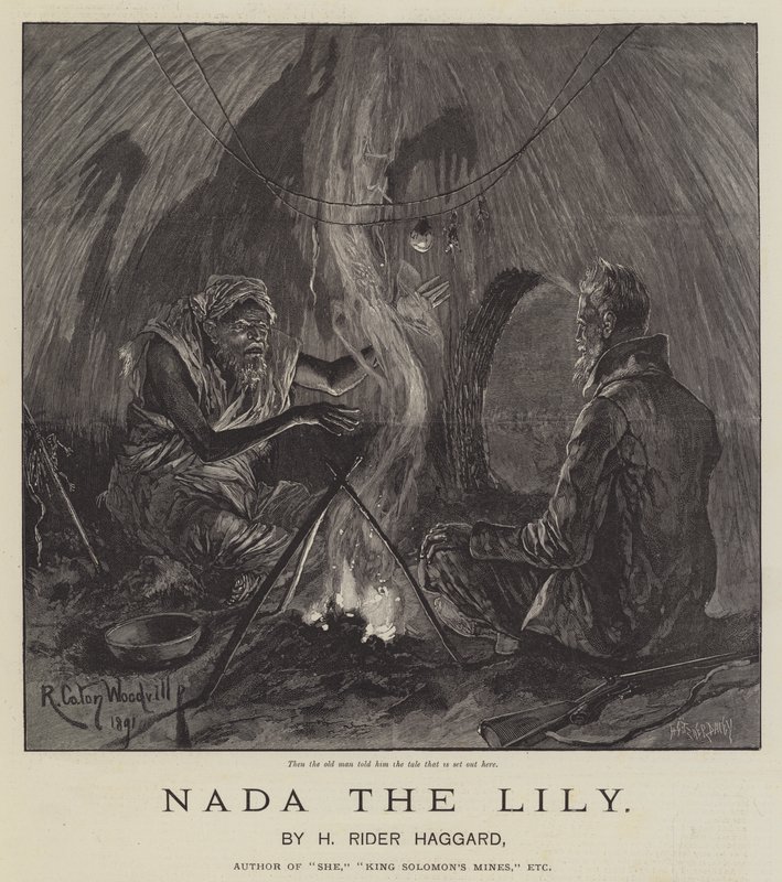 Zambak Nada, H Rider Haggard tarafından by Richard Caton Woodville junior