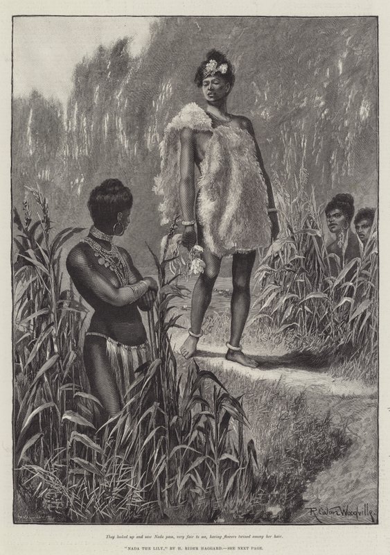 Zambak Nada, H Rider Haggard tarafından by Richard Caton Woodville junior