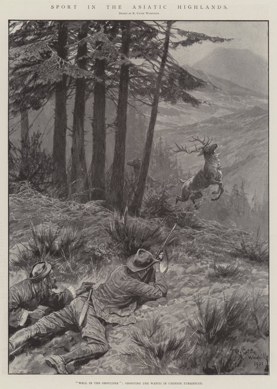 Asya Yaylalarında Spor by Richard Caton Woodville junior