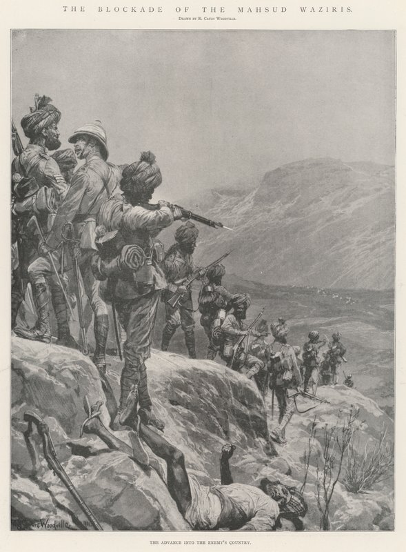 Mahsud Vezirilerin Ablukası by Richard Caton Woodville junior