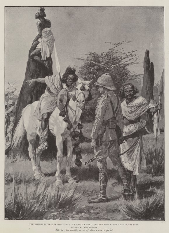 İngiliz Ters Somaliland, Bush'taki Yerli Casuslarla röportaj yapan bir İleri Parti by Richard Caton Woodville junior