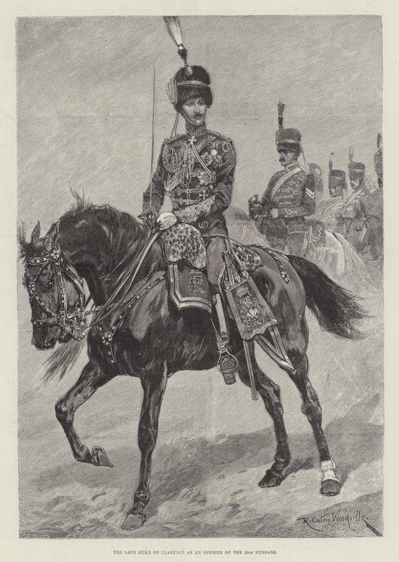 10. Hussars Subayı olarak geç Clarence Dükü by Richard Caton Woodville junior