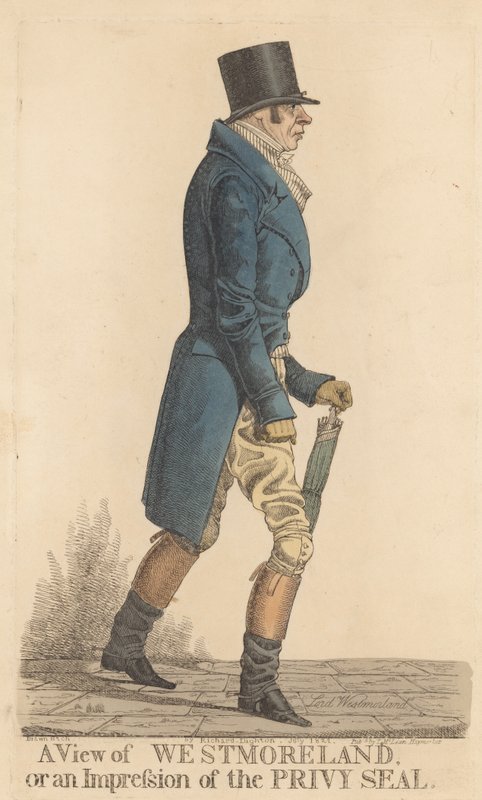John Fane, 10th Earl of Westmoreland  by Richard Dighton