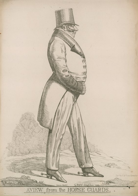 Sir Robert Bolton; Atlı Muhafızlardan bir görünüm by Richard Dighton