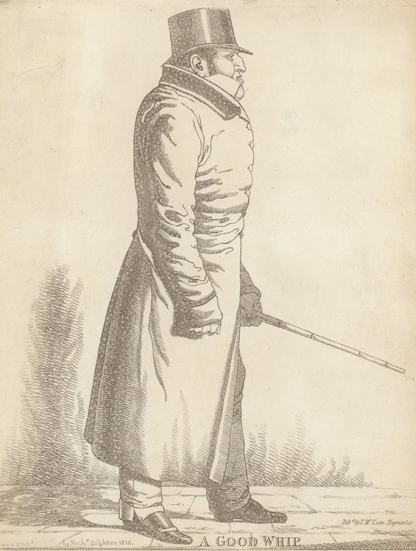 William Philip Molyneux, 2. Sefton Kontu; iyi bir kırbaç by Richard Dighton