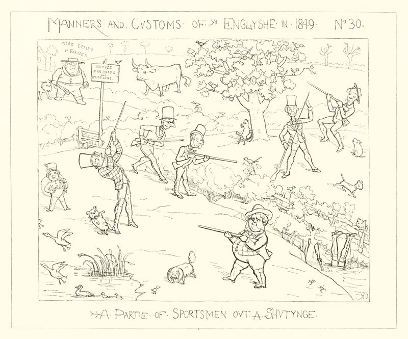 1849, Atış yapan bir grup sporcu by Richard Doyle