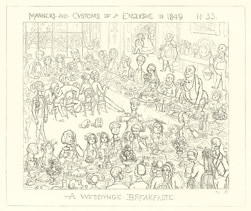 1849, Bir düğün kahvaltısı by Richard Doyle