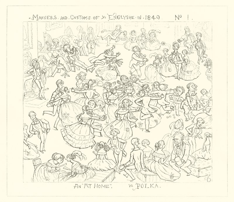1849, Evde Bir, Polka by Richard Doyle