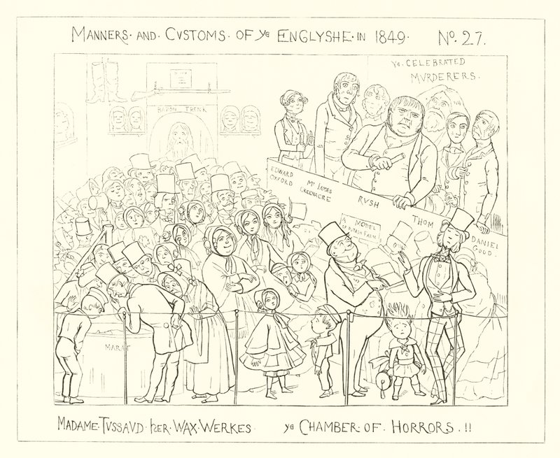 1849, Madame Tussauds Waxworks, Korku Odası by Richard Doyle