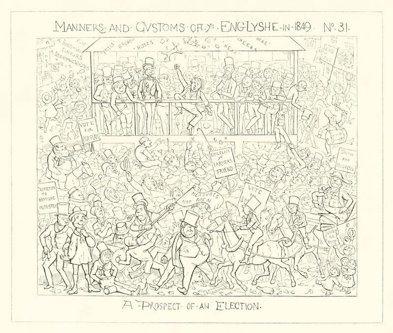 1849, Seçim Beklentisi by Richard Doyle