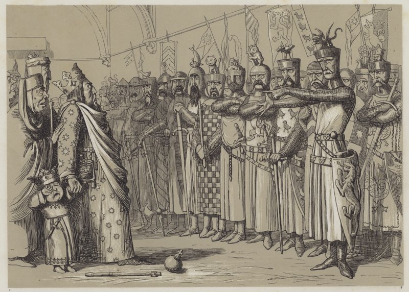 Henry III, Parlamentosunu (aquatint) toplarken by Richard Doyle