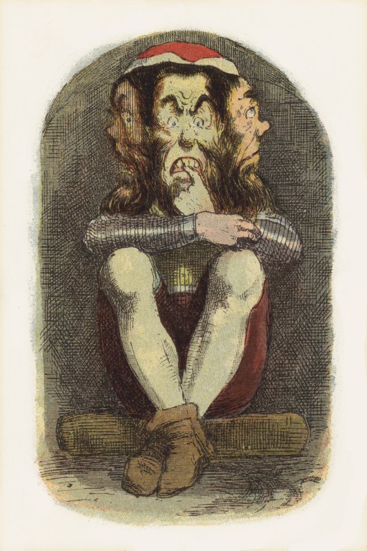 Jack The Giant Killer (renkli taş) için çizim by Richard Doyle