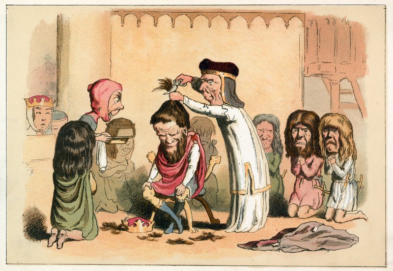 Kral I. Henry ve Serlo, Seez Piskoposu by Richard Doyle