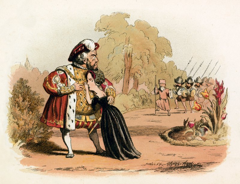 Kraliçe Katharine Parr için dar kaçış by Richard Doyle
