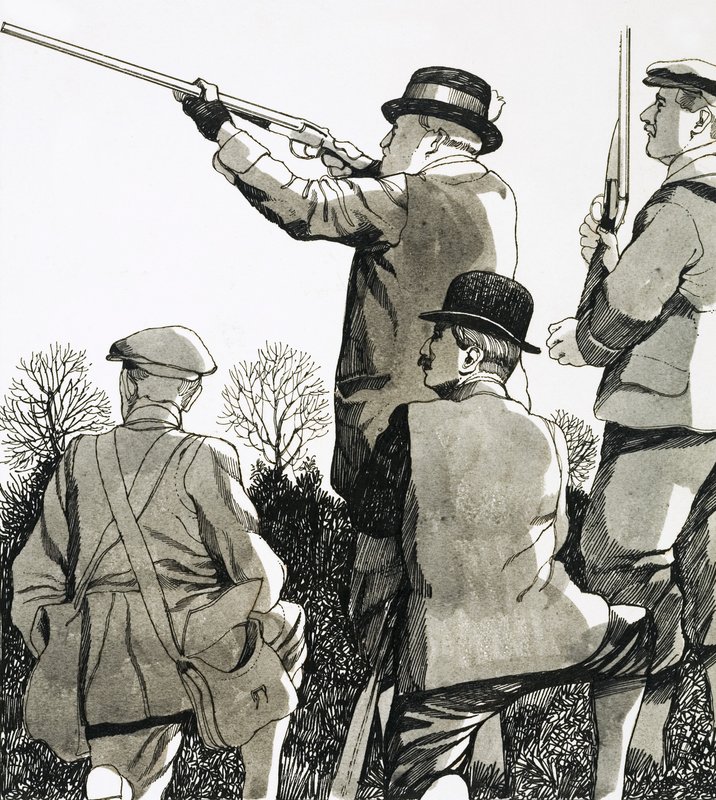 Galler Prensi olarak Kral Edward avlanmak ve atış yapmak için çok zaman harcadı by Richard Hook