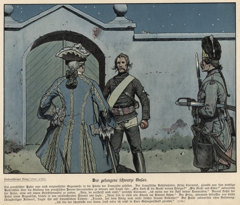 The captured black hussar  by Richard Knoetel
