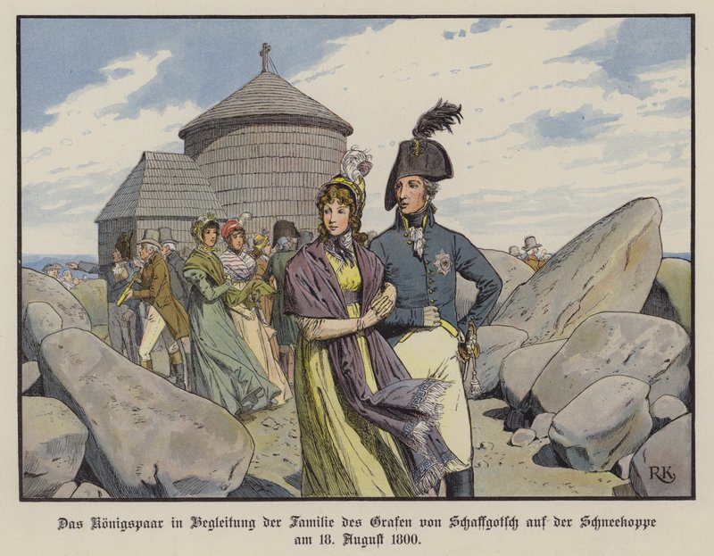 Kral Frederick William III ve Prusya Kraliçesi Louise, Schneekoppe