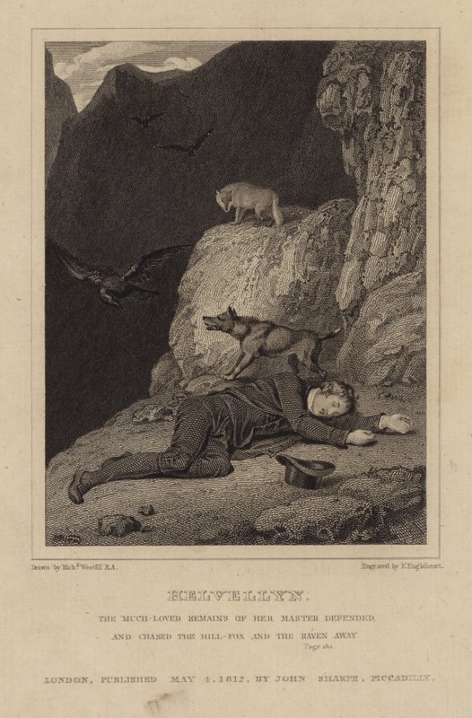 Helvellyn'de Charles Gough by Richard Westall