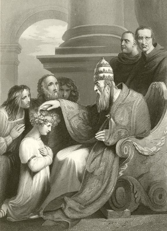 Prens Alfred, Papa III. by Richard Westall