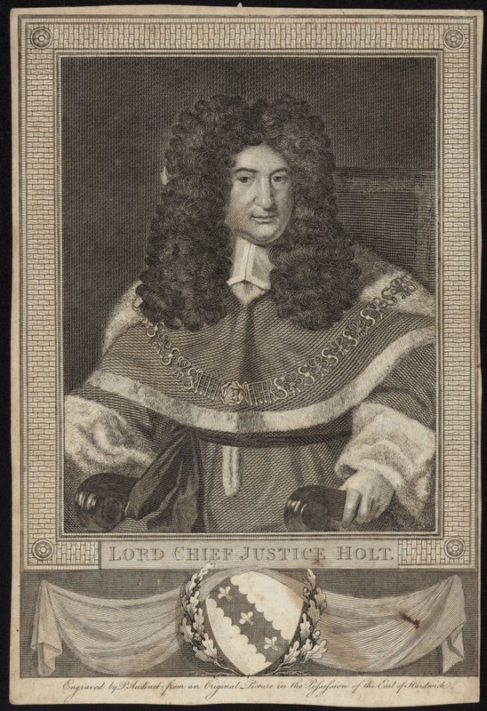 Lord Baş Yargıç Holt by Richard van Bleeck