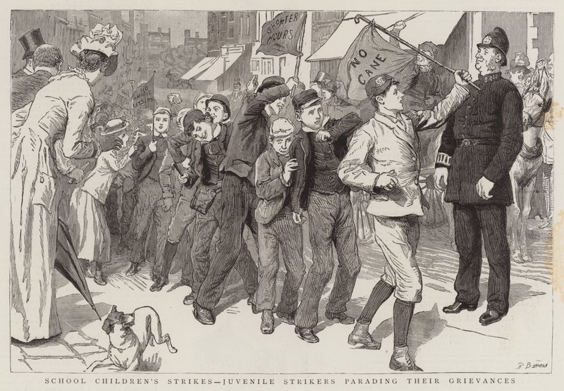 Okul Çocukları Grevleri, Şikayetlerini Geçiren Çocuk Grevciler by Robert Barnes