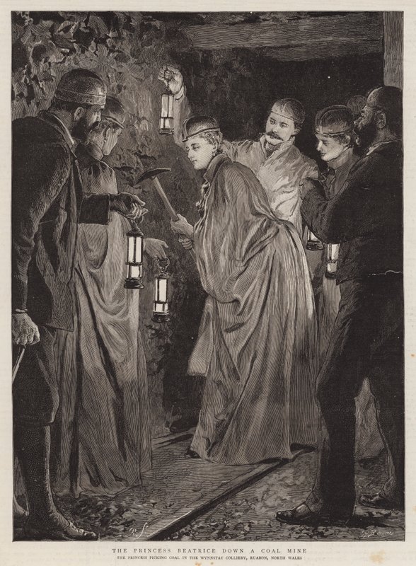 Kömür Madeninde Prenses Beatrice by Robert Barnes
