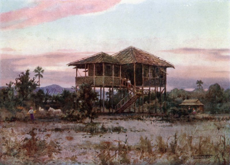 A Dak Bungalow  by Robert George Talbot Kelly
