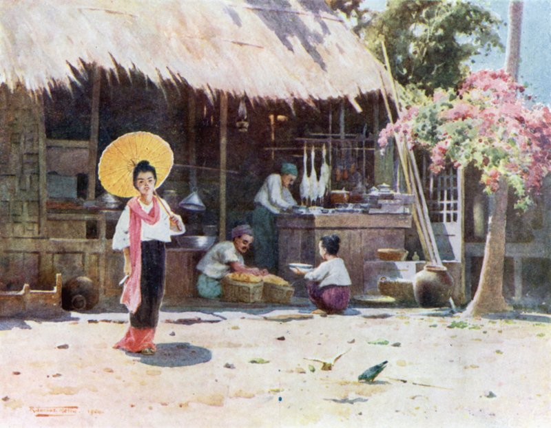A Village Shop  by Robert George Talbot Kelly