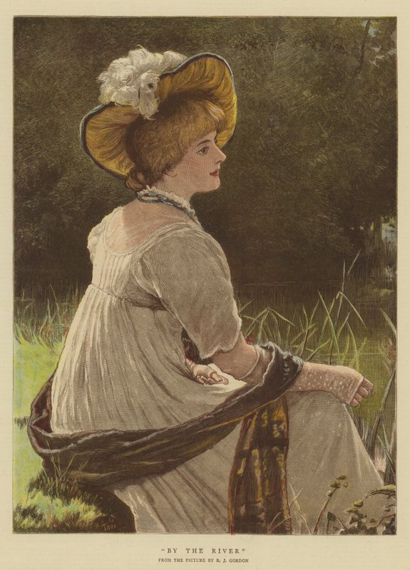 Nehir kenarında (chromolitho) by Robert James Gordon