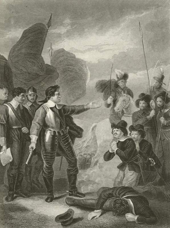 Ordudaki İsyanı bastıran Cromwell by Robert Smirke