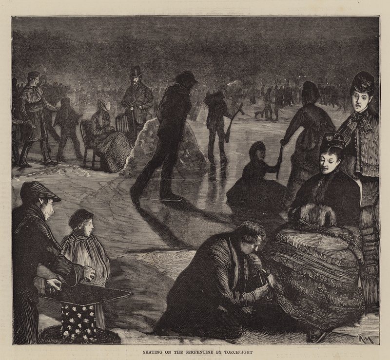 Torchlight tarafından Serpantin üzerinde paten by Robert Walker Macbeth