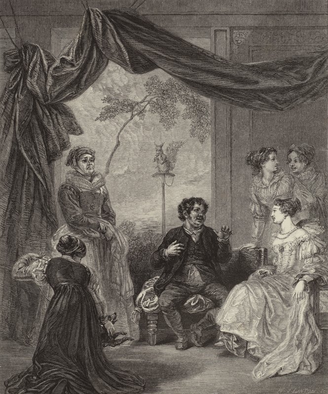 Sancho Panza, Maceralarını Düşesle Anlatıyor by Robert after Smirke