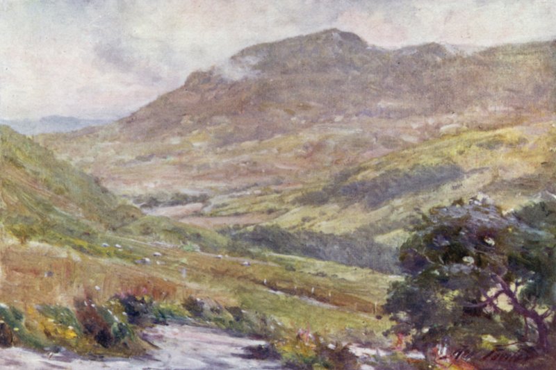 Bir Dağ Geçidi, Öğlen (renkli taş) by Robert (after) Fowler