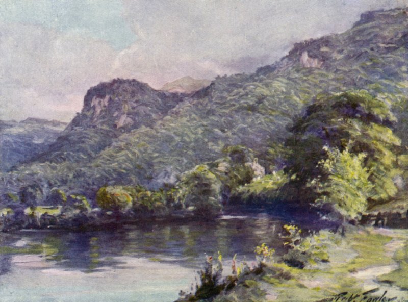 ಚರ್ಚ್ ಪೂಲ್, Bettws-y-Coed (ಬಣ್ಣ ಲಿಥೋ) turk by Robert (after) Fowler