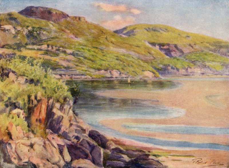 Barmouth yakınlarında Gelen Gelgit (renkli taş) by Robert (after) Fowler