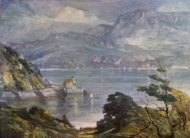 Puslu Sabah, Barmouth yakınlarında (renkli taş) by Robert (after) Fowler